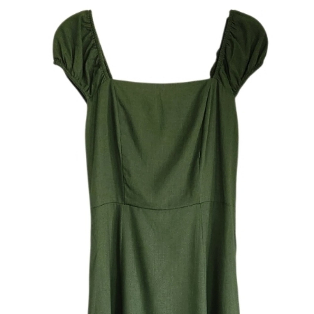 Green Women's Midi Dress Sz Large - Picture 5 of 5